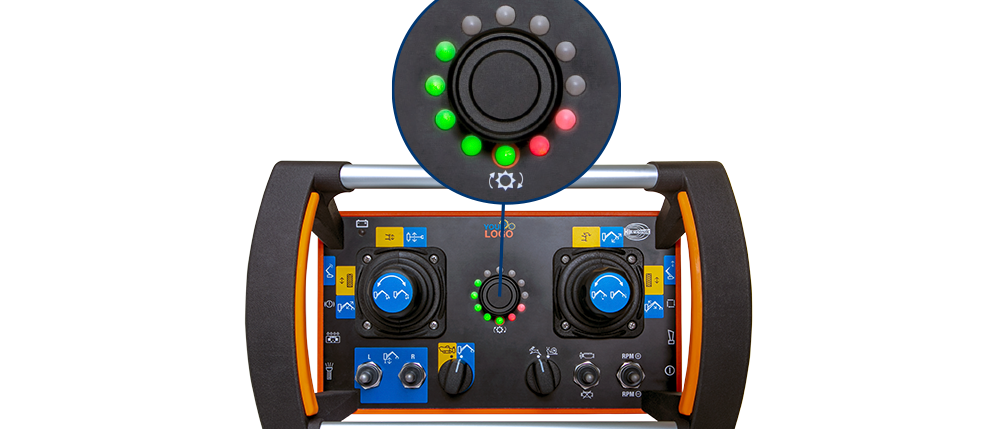 optojog <p>The operating element featuring infinite rotation, clear LED position indication and variable functionalities.</p>